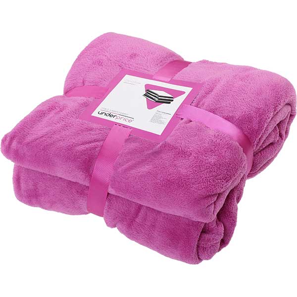 Плед мікрофібра Underprice ліловий 200x220 см