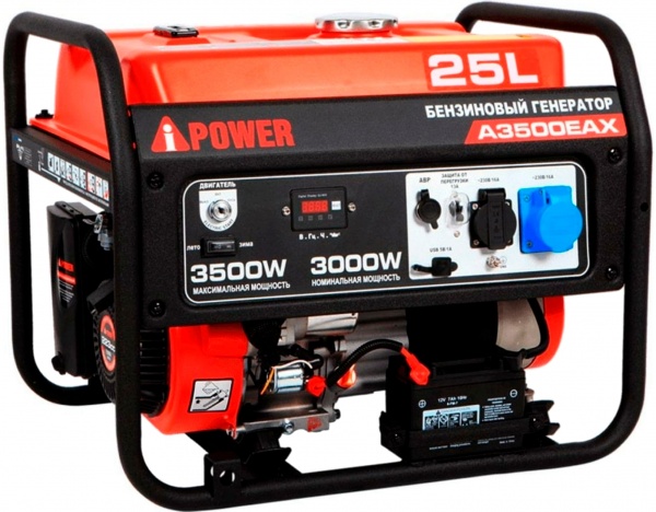 Електрогенераторна установка A-iPower 20117 3 кВт / 3,5 кВт 230 В A3500ЕАХ бензин — фото 1