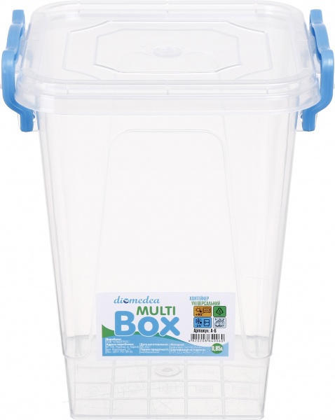 Контейнер для зберігання з ручками високий № 6 DIOMEDEA