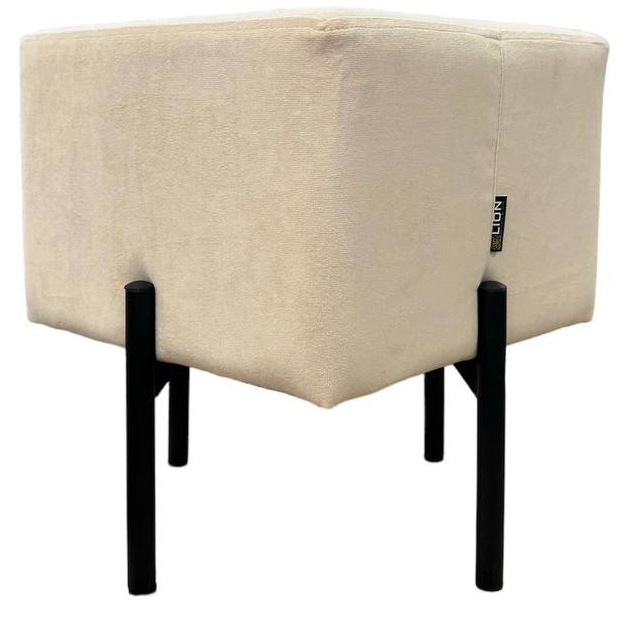 Пуф Lion Монте Lili 02 390х390 мм бежевый/черный