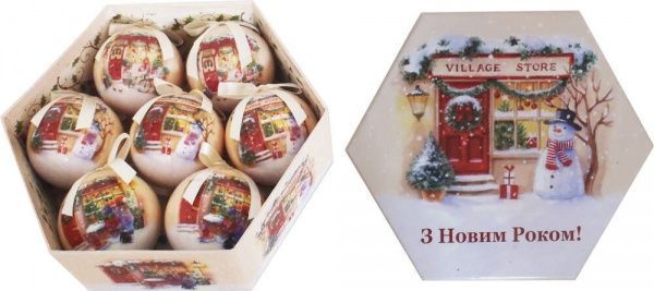 Набор игрушек Пейзаж d75 мм 7 шт./уп. 