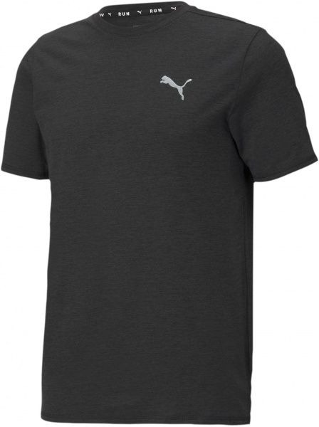 Футболка Puma RUN FAV HEATHER SS TEE 52020901 S чорний