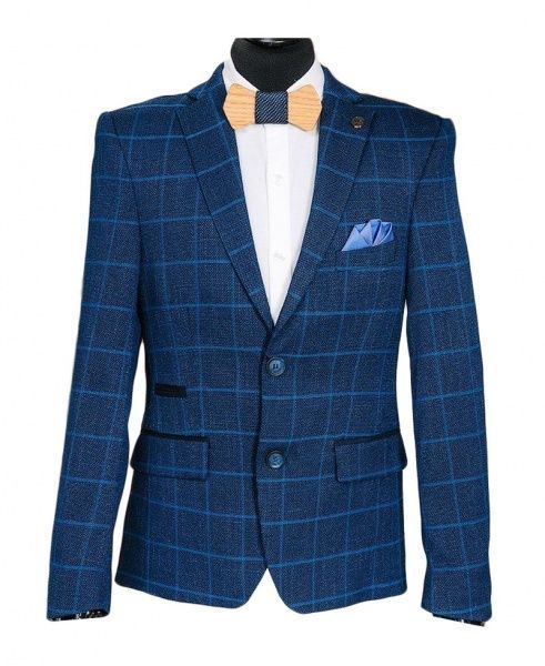 Пиджак школьный West-Fashion р.146 синий А139 