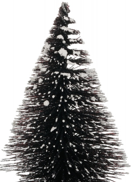 Ялинка декоративна настільна чорна 13x30 см