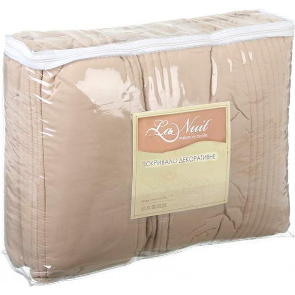 Покривало стьобане 240x260 см La Nuit пісочний 