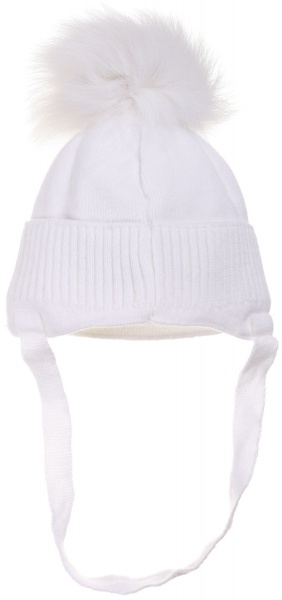Шапочка детская для девочки Kraft+ р.44-46 белый 2772 