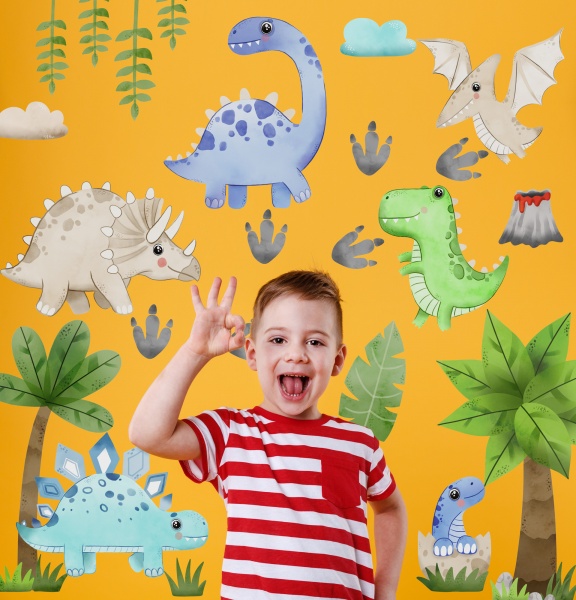 Стикеры-паттерны Lipastick Динозавры 120х80 см 7202102