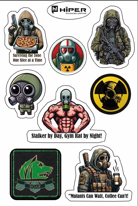 Набор Hiper наліпок декоративних вінілових 10*15см, серія