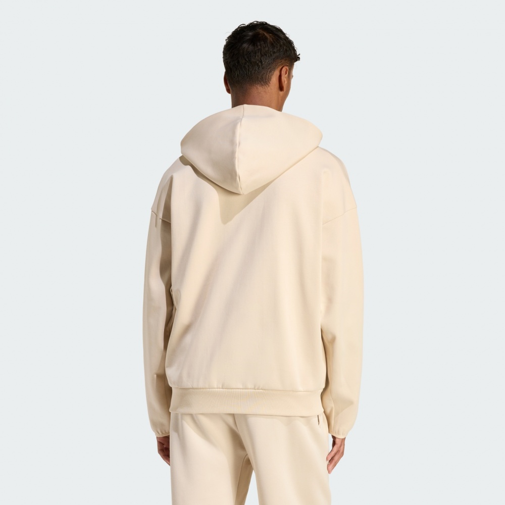Джемпер Adidas M FI SL FZ CRLI KD7665 р.S бежевый