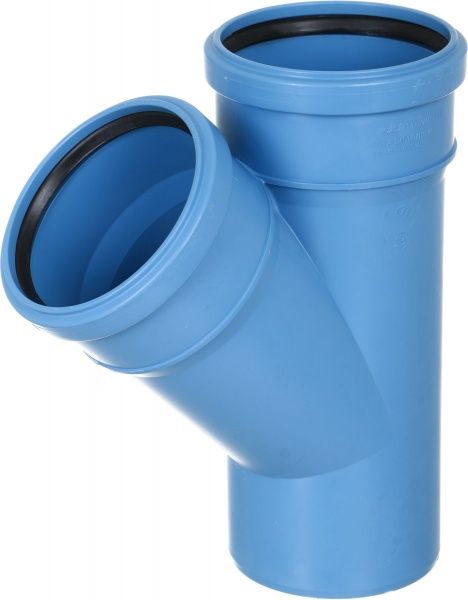 Трійник Valsir безшумний Triplus d110x110x45° (VS0650531)