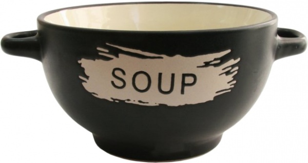 Бульонница с ручками Black Stone Soup 650 мл M04100-7499 Milika