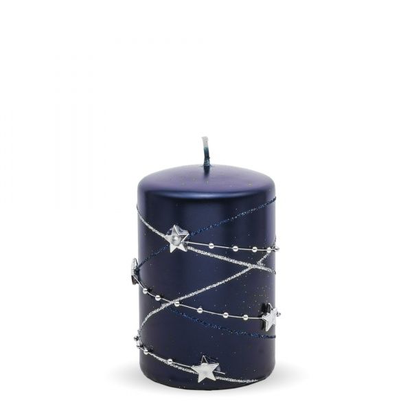 Свеча 70х120 мм Гирлянда синяя Pako-If