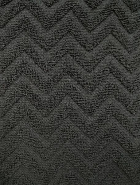 Полотенце махровое Зигзаги 70x140 см черный Simi 