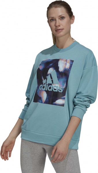 Світшот Adidas W UFORU SWT GS3893 р. L м'ятний