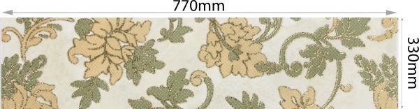 Плитка Сіріус квітка фриз 7,7x33 