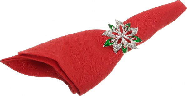 Кільце для серветок Diamond Green Flower YQU9166-2