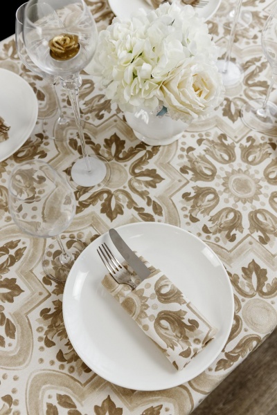 Скатерть Геометрия 133x180 см La Nuit 