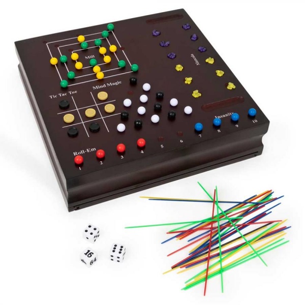 Набір Spin Master з 10 класичних ігор (у дерев’яній коробці) SM98376/6065366