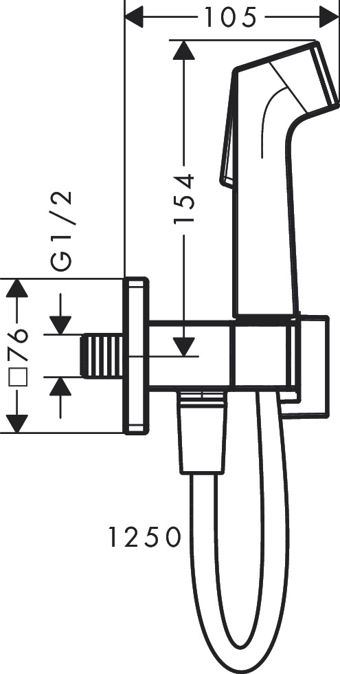 Гігієнічний душ Hansgrohe HANSGROHE E 29231700