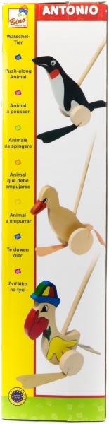 Игрушка Bino Каталка Пеликан в шляпе 8*20*57 81568 