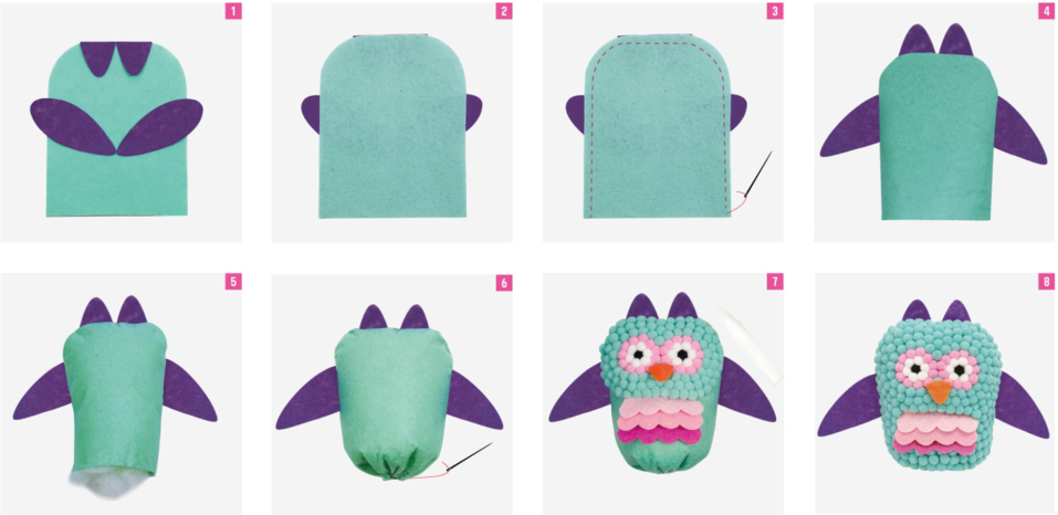 Набор для творчества Mebo Шармик на рюкзак Сова 609-02