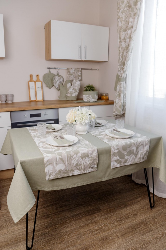 Скатерть Herbs Green 133x180 см La Nuit