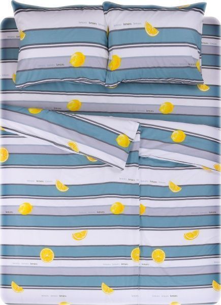 Комплект постільної білизни Lemon sea wave сімейний морська хвиля UP! (Underprice) 