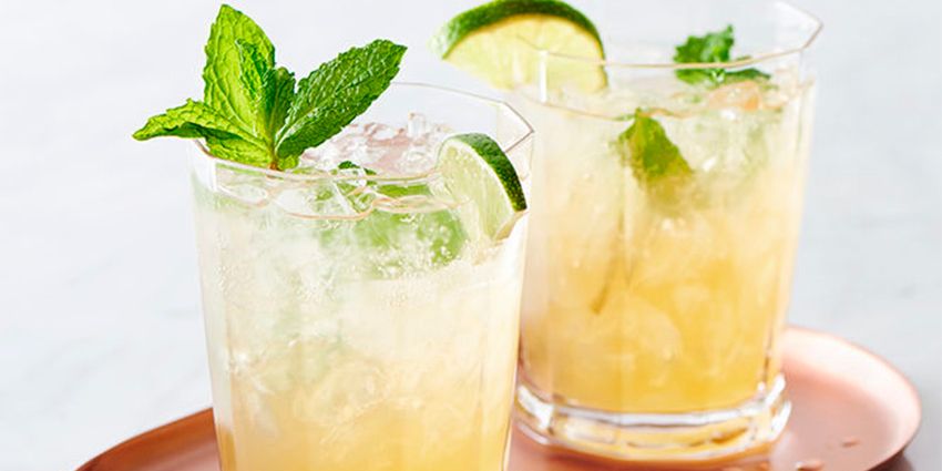 Холодний чай з м’ятою та лаймом