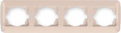 Рамка четырехместная Gunsan Radius универсальная крем 01 37 12 00 000 145