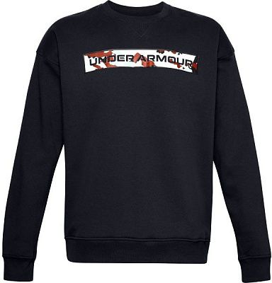 Джемпер Under Armour UA Rival Fleece Camo WM Crew 1357097-001 р. XL черный