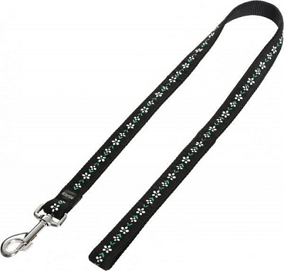 Поводок Karlie Art Joy Plus черный 2,5х100 см 04-69571