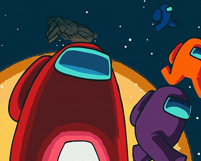 Картина за номерами Among us №1 RB-0329 40x50 см Riviera Blanca