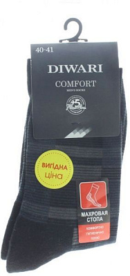 Носки мужские Diwari COMFORT 6С-18СП 013 р. 25 черный 