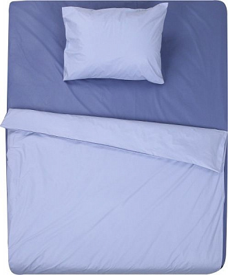Комплект постельного белья Моно 1,5 синий с голубым La Nuit 