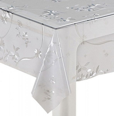 Скатертина 3Д ТС368-001 Ніжність 137x100 см білий Даріана