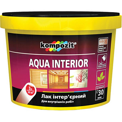 Лак Kompozit Interior шелковисто-матовый 3 л
