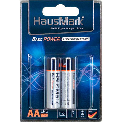 Батарейка HausMark Basic Power AA 2 шт. (MST-AL2АА)