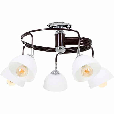 Люстра потолочная Accento lighting Alsace ALPL-PL77522-5 5x60 Вт E27 венге 