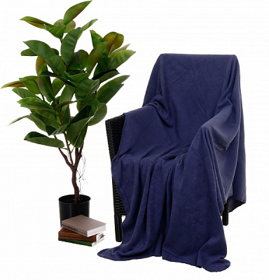 Плед флисовый Folkstone Gray 220x200 см деним La Nuit 