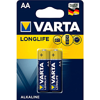 Батарейка Varta Longlife AA (R6, 316) 2 шт. (4106101412) 