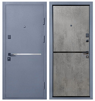 Дверь входная Министерство дверей КУ Линея М бетон темный 2050x860 мм правая