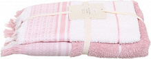 Набор полотенец Марина 2 шт. кремово-розовый 