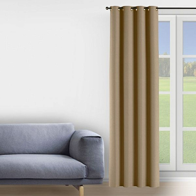 Штора Fusion Dimout 200х258 кофейный Decora textile