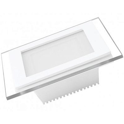 Світильник LED Eurolamp Downlight квадратний скло 6 Вт 4000K