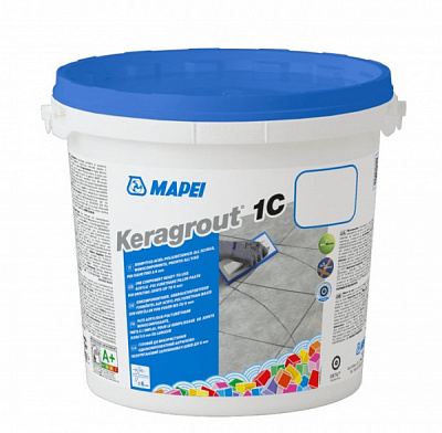 Фуга Mapei поліуретанова полімерна на водній основі Keragrout 1C 5 кг відро чорний