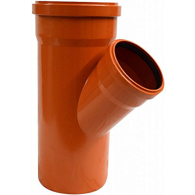 Тройник ПВХ d160x110x45° Инсталпласт