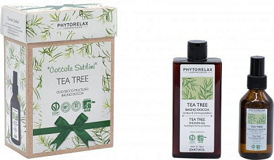 Подарочный набор унисексдля женщиндля мужчин Phytorelax Tea Tree гель для душа + масло