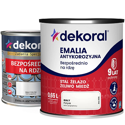 Емаль антикорозійна Dekoral чорний глянець 0,65л