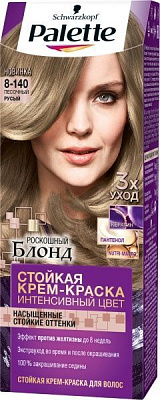 Стойкая крем-краска Palette Intensive Color Creme (Интенсивный цвет) 8-140 (cb7) песочный русый 110 мл