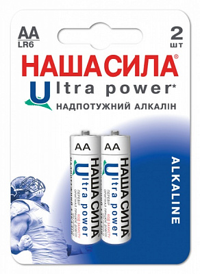 Батарейки НАША СИЛА Ultra Power AA (LR6, 316) 2 шт. (3008) 